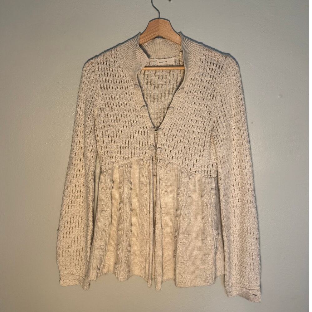 Size S Anthropologie Sleeping On Snow Cream Cardigan Sweater